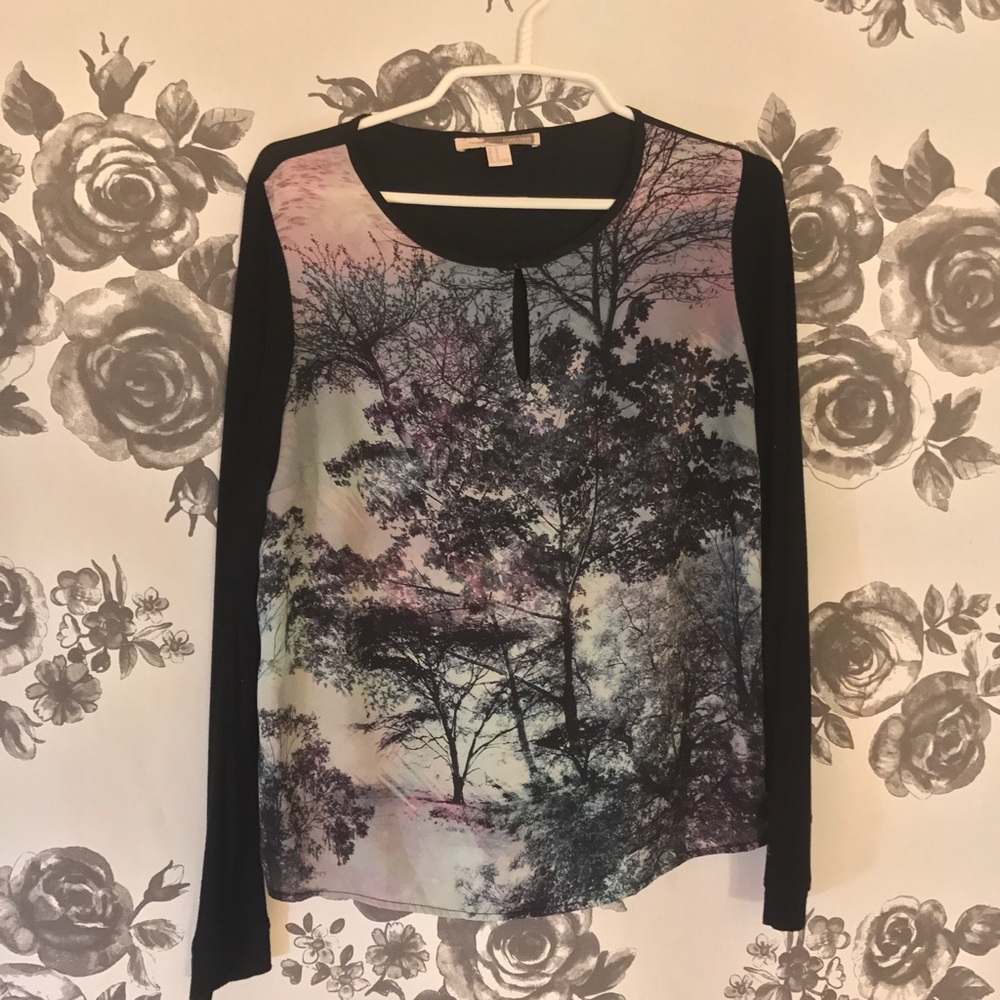 Watercolor Forest Top